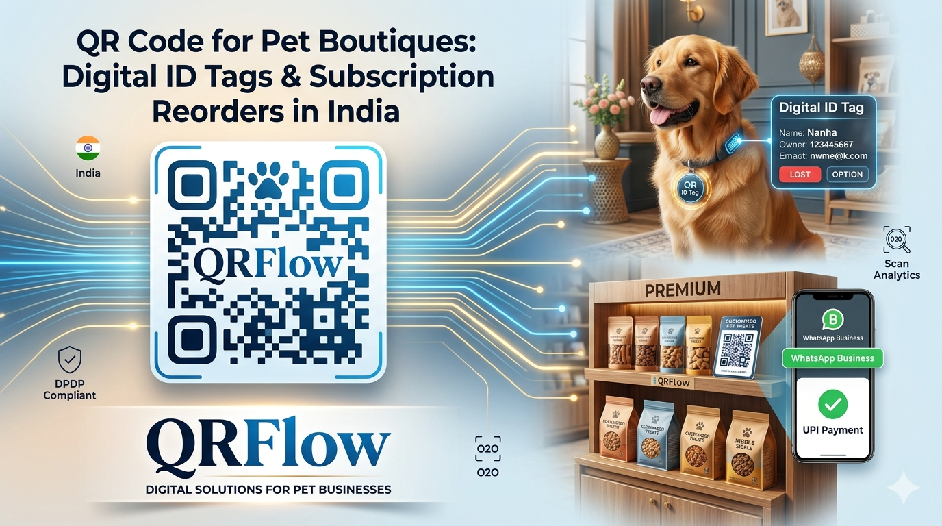 QR Code for Pet Boutiques: Digital ID Tags & Subscription Reorders in India